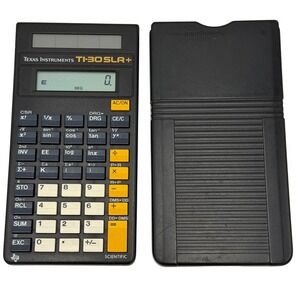 Texas Instruments TI-30 SLR+ Scientific Calculator Solar Powered w/Cover Works